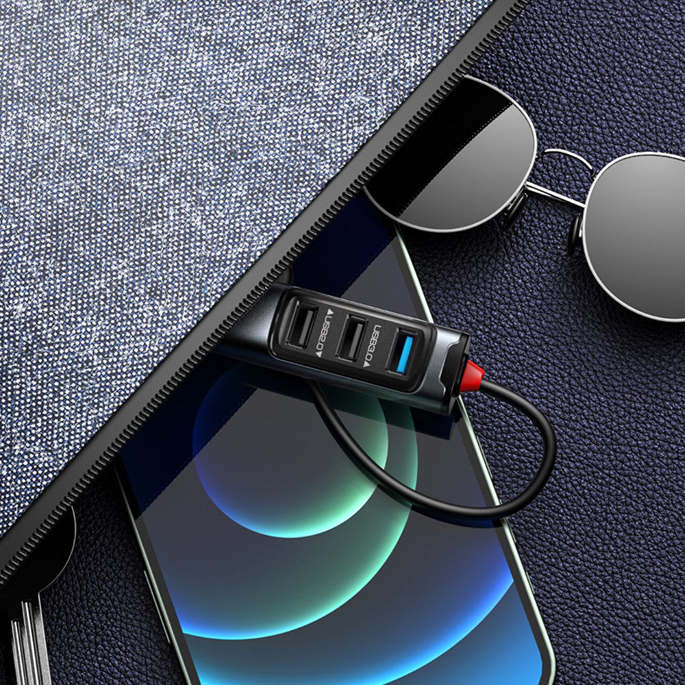 Hub USB-C Yesido HB23, 5 em 1, Cinzento