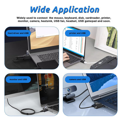 Hub USB Techsuit H11 EchoLink, 3 em 1, Preto