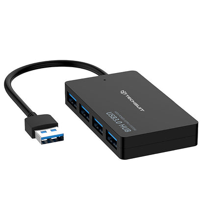 Hub USB Techsuit H15 QuantumNode, 4 em 1, Preto