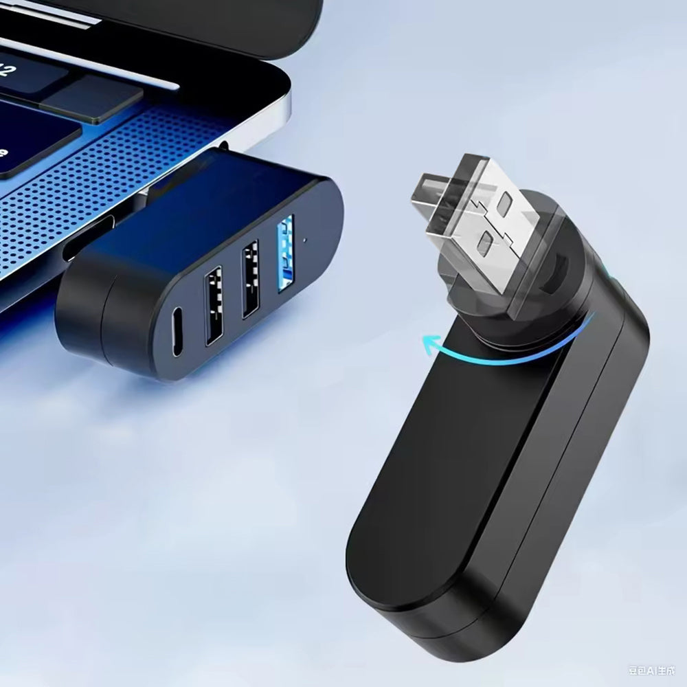 Hub USB Techsuit H17 SplitterNode, 4in1, Preto