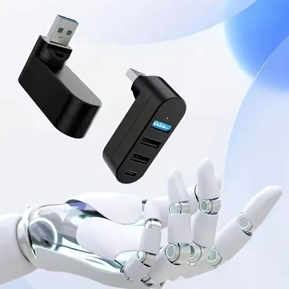 Hub USB Techsuit H17 SplitterNode, 4in1, Preto