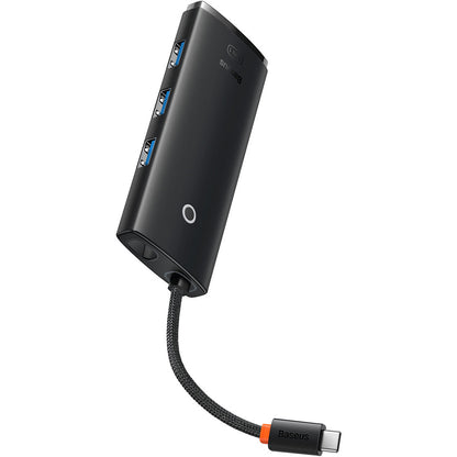 Hub USB-C Baseus Lite, 3 X USB-A 3.0 - USB-C - HDMI, Preto WKQX040001