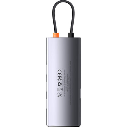 Hub USB-C Baseus Metal Gleam, 4 x USB-A 3.0, Cinzento WKWG070013