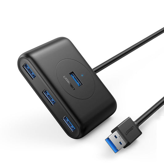 Hub USB UGREEN CR113, 4 x USB-A 3.0, 1m, Preto