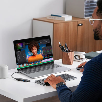 Hub USB UGREEN CM219 (25851), 4 x USB-A 3.0, Preto