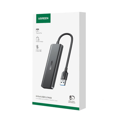 Hub USB UGREEN CM219 (25851), 4 x USB-A 3.0, Preto