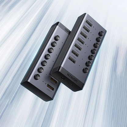 Hub USB UGREEN CM481, 7 x USB-A 3.0, Cinzento