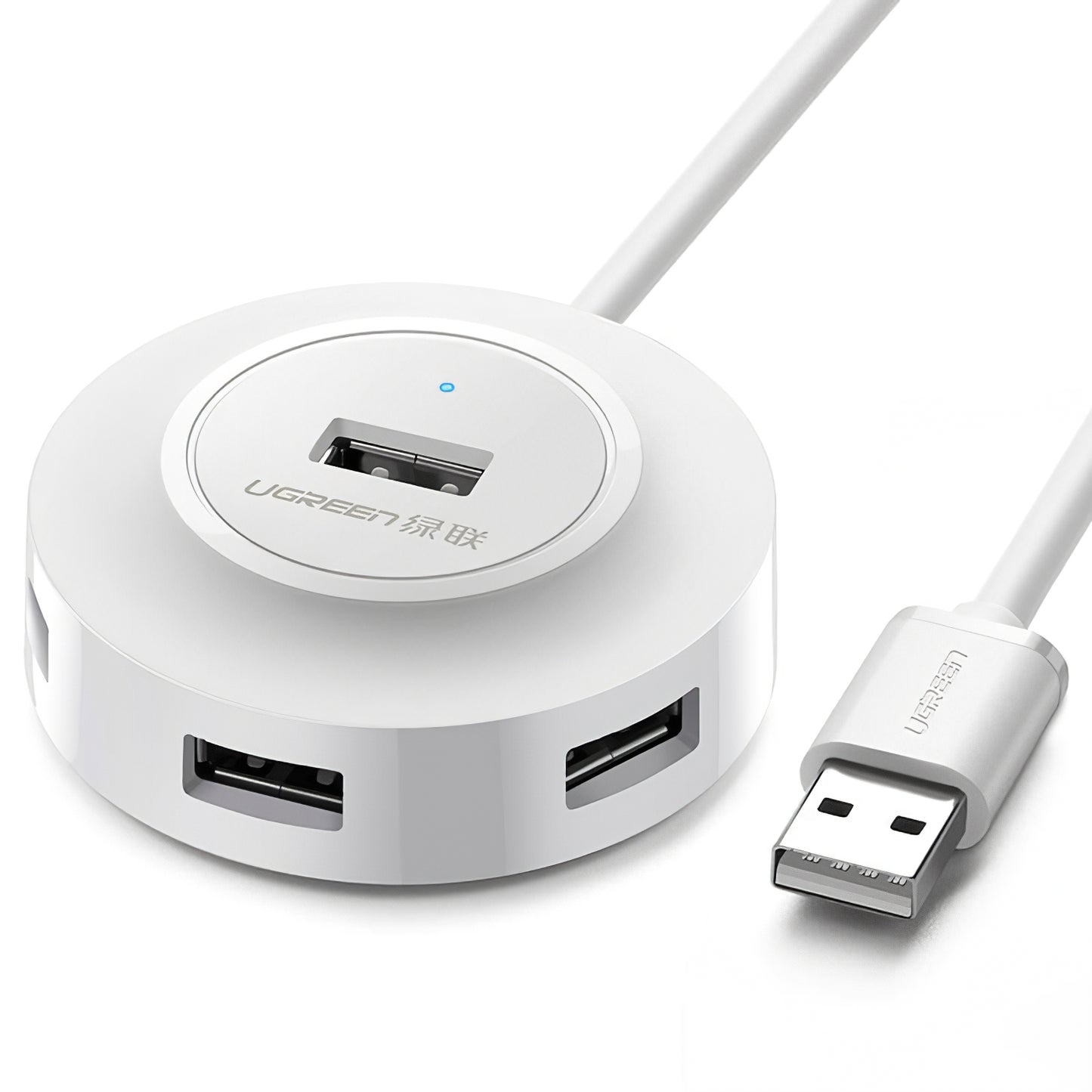 Hub USB UGREEN CR106, 4 x USB-A, 1m, Branco