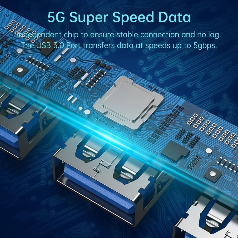 Hub USB / USB-C Techsuit H8 DataBridge, 4 em 1, Cinzento