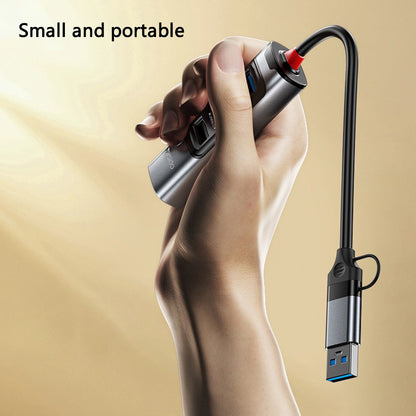 Hub USB / USB-C Yesido HB20, 5in1, Cinzento
