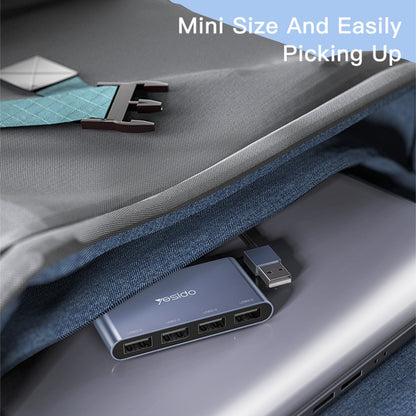 Yesido HB12 USB Hub, 4in1, Grey