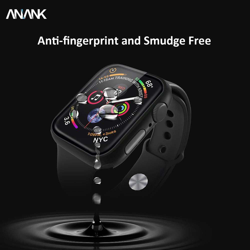 Capa Anank Screen Guard para Apple Watch Series 7 41mm, Preta