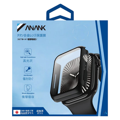 Capa Anank Screen Guard para Apple Watch Series 7 41mm, Preta