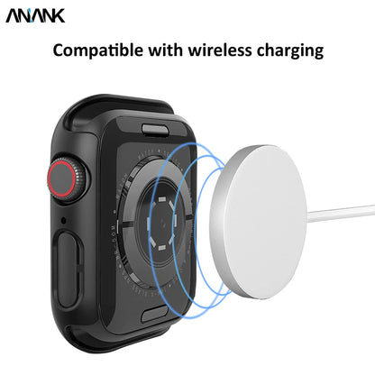 Capa Anank Screen Guard para Apple Watch Series 7 45mm, Preta