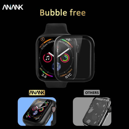 Capa Anank Screen Guard para Apple Watch Series 7 45mm, Preta
