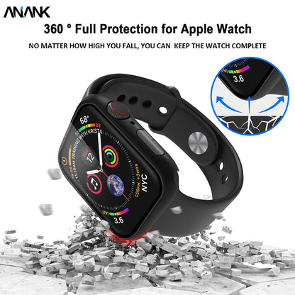 Capa Anank Screen Guard para Apple Watch Series 7 45mm, Preta