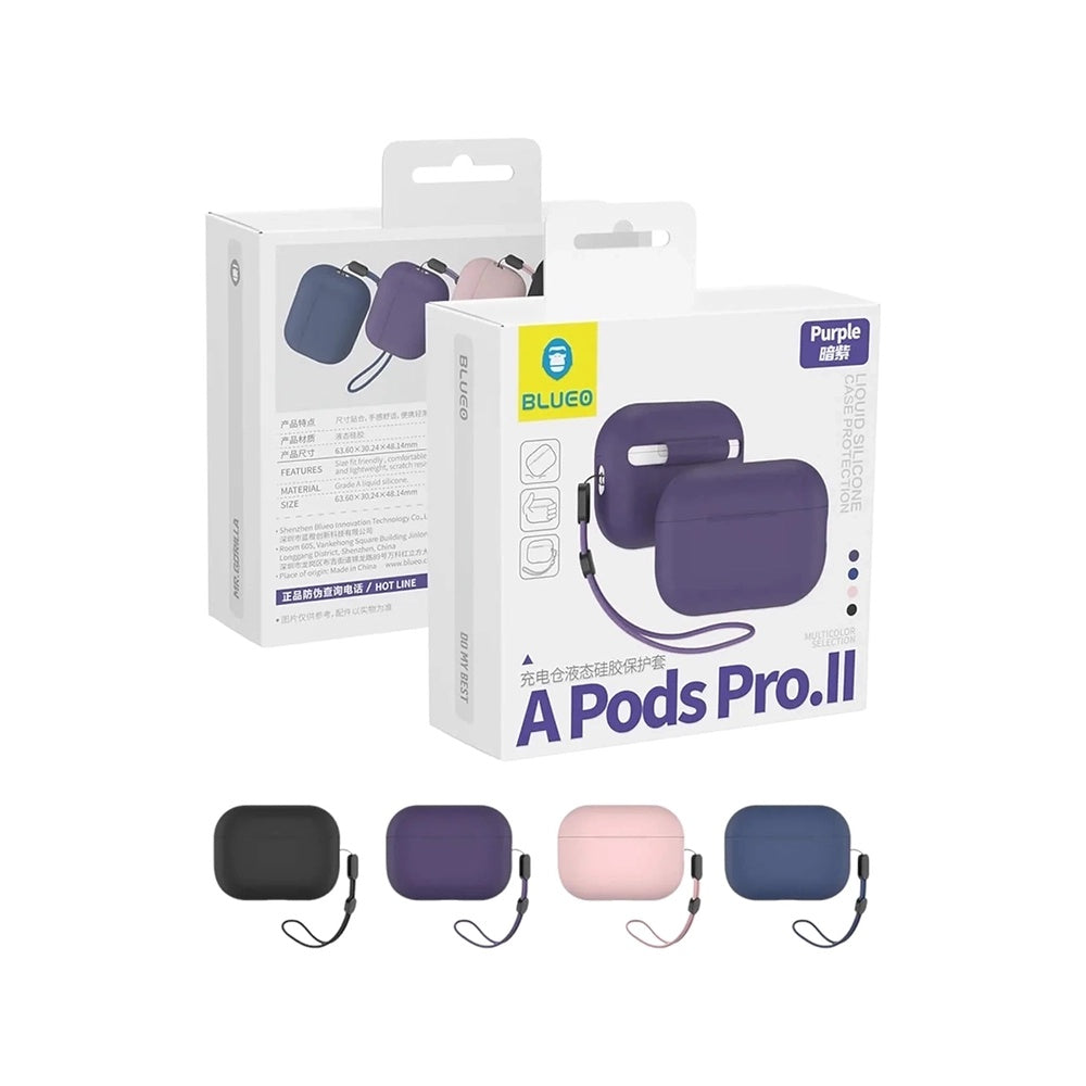 Capa Blueo Liquid para Apple AirPods Pro 2, Roxo