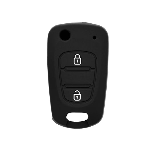 Capa de Chave Auto Techsuit 2003.04 para Hyundai Elantra / Kia Picanto, Preta