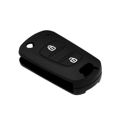 Capa de Chave Auto Techsuit 2003.04 para Hyundai Elantra / Kia Picanto, Preta