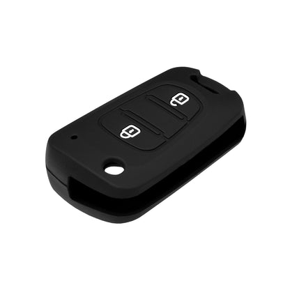 Capa de Chave Auto Techsuit 2003.04 para Hyundai Elantra / Kia Picanto, Preta