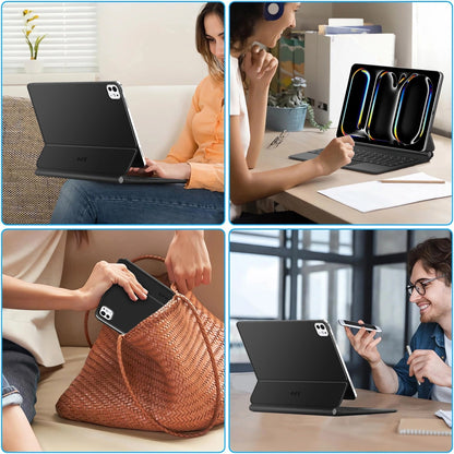 Capa com Teclado para Apple iPad Pro 11 (2025) / (2024), Tech-Protect, SmartCase Magnética, Preta
