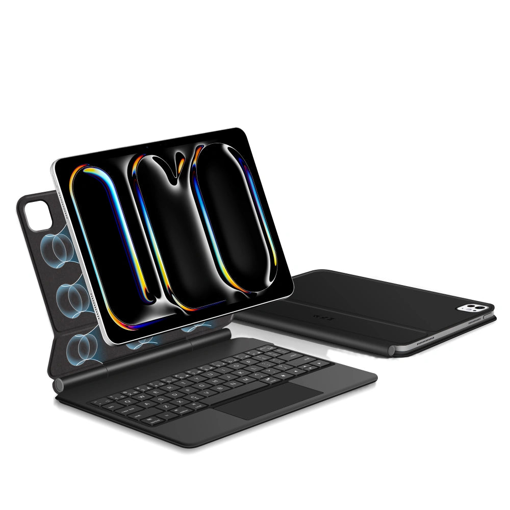 Capa com Teclado para Apple iPad Pro 11 (2025) / (2024), Tech-Protect, SmartCase Magnética, Preta
