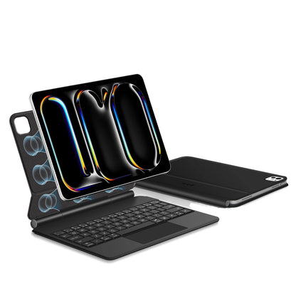 Capa com Teclado para Apple iPad Pro 11 (2025) / (2024), Tech-Protect, SmartCase Magnética, Preta