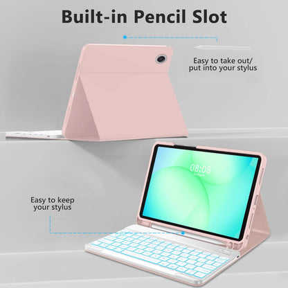 Capa com Teclado para Samsung Galaxy Tab A11+ / Tab A9+, Tech-Protect, SC PEN, Rosa