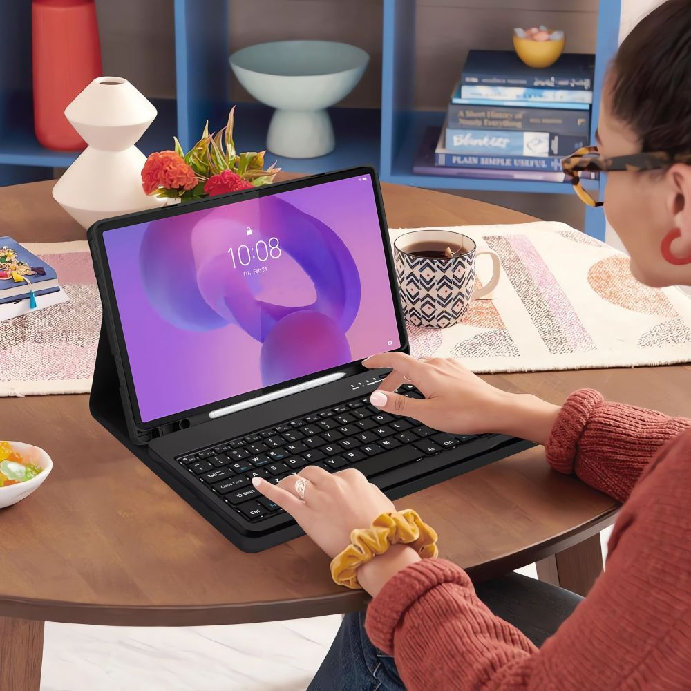 Capa com Teclado para Lenovo Idea Tab Pro, Tech-Protect, SC PEN, Preta