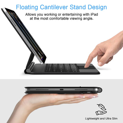 Capa com Teclado para Apple iPad Pro 11 (2025) / (2024), Tech-Protect, SmartCase Magnética, Preta