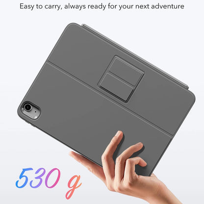 Capa com Teclado para Apple iPad (2025) / (2022), ESR, Flex, Cinza