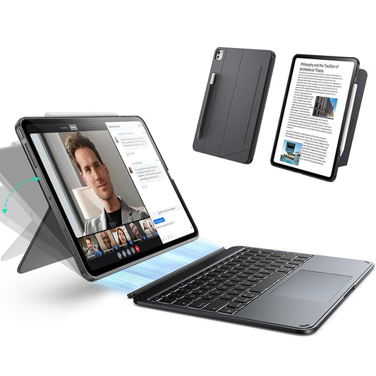 Capa com Teclado para Apple iPad (2025) / (2022), ESR, Shift, Cinza