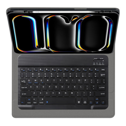 Capa com Teclado para Apple iPad Pro 11 (2024), Techsuit, CozyTab, Preta