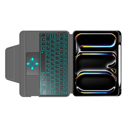 Capa com Teclado para Apple iPad Pro 11 (2024), Techsuit, KeyTab Pro, Preta