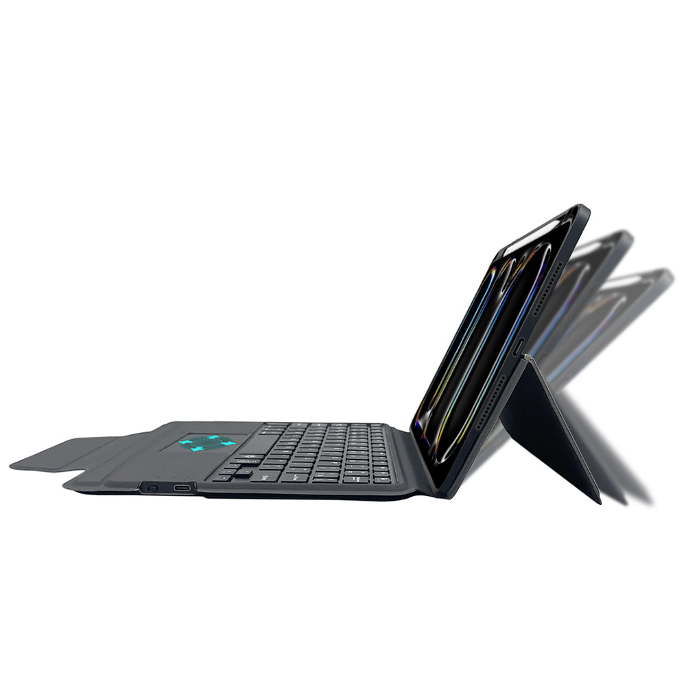 Capa com Teclado para Apple iPad Pro 11 (2024), Techsuit, KeyTab Pro, Preta