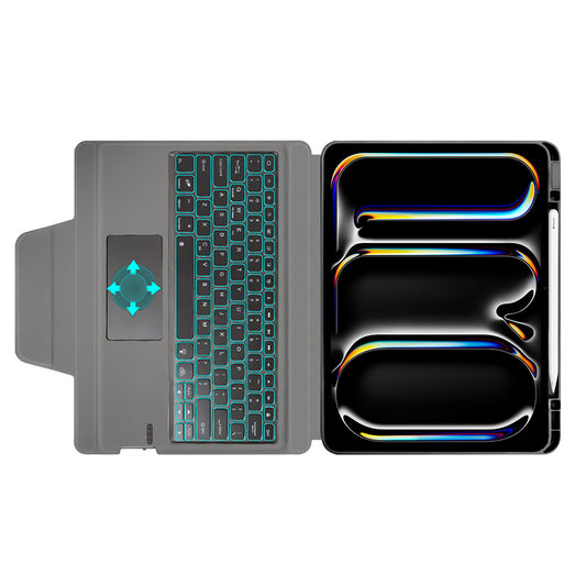 Capa com Teclado para Apple iPad Pro 13 (2024), Techsuit, KeyTab Pro, Preta