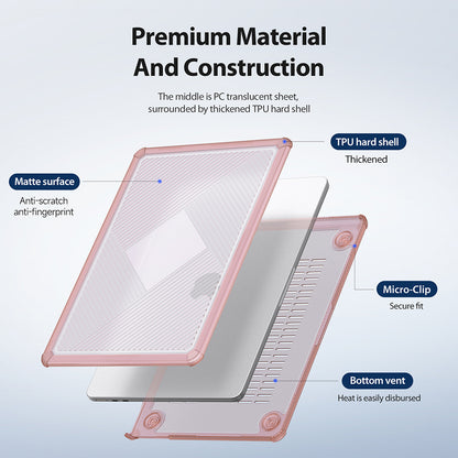 Capa DUX DUCIS LCGH para Apple MacBook Pro 14 polegadas (2023) / (2021), Rosa