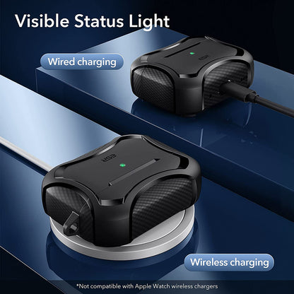 Capa ESR Cyber Armor Tough para Apple AirPods Pro Series, Preta