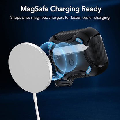 Capa ESR Cyber Armor Tough para Apple AirPods Pro Series, Preta