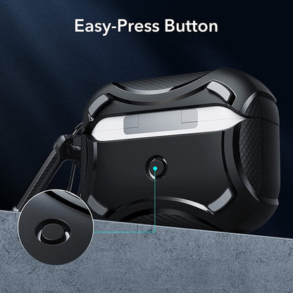 Capa ESR Cyber Armor Tough para Apple AirPods Pro Series, Preta