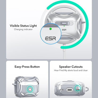 Capa ESR Cyber para Apple AirPods Pro Series, Cinzento