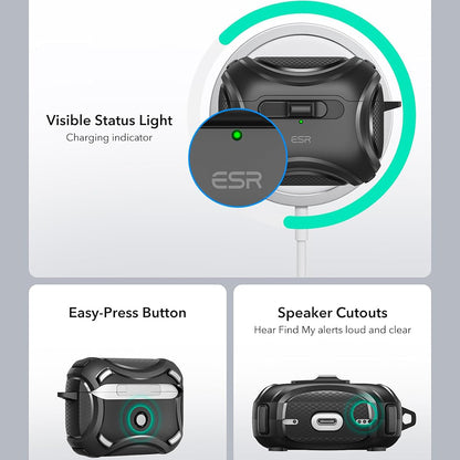 Capa ESR Cyber para Apple AirPods Pro Series, Preta