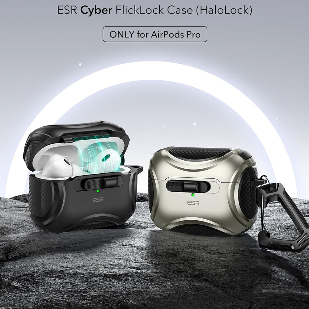 Capa ESR Cyber para Apple AirPods Pro Series, Preta