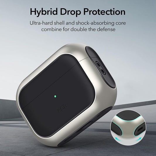 Capa ESR Orbit Hybrid para Apple AirPods 4, Branca