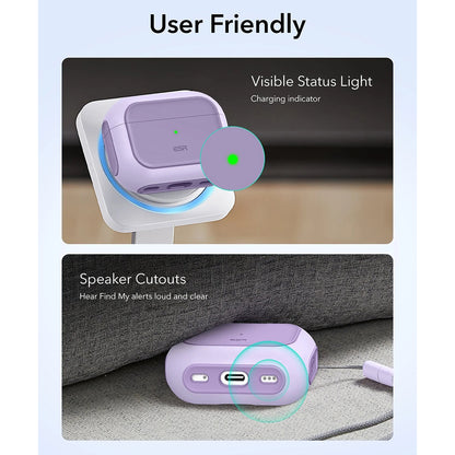 Capa ESR Orbit Hybrid para Apple AirPods Pro 3, Roxo