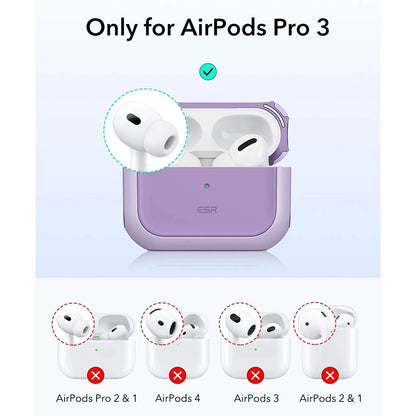 Capa ESR Orbit Hybrid para Apple AirPods Pro 3, Roxo