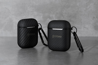 Capa Pitaka Air Pal para Apple AirPods Gen 2 / Gen 1, preta APM1001 APM1001