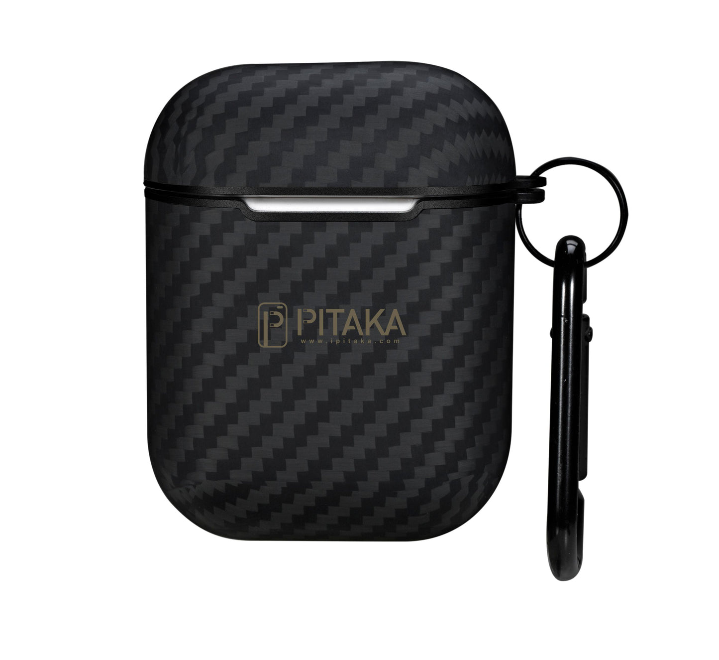 Capa Pitaka Air Pal para Apple AirPods Gen 2 / Gen 1, preta APM1001 APM1001