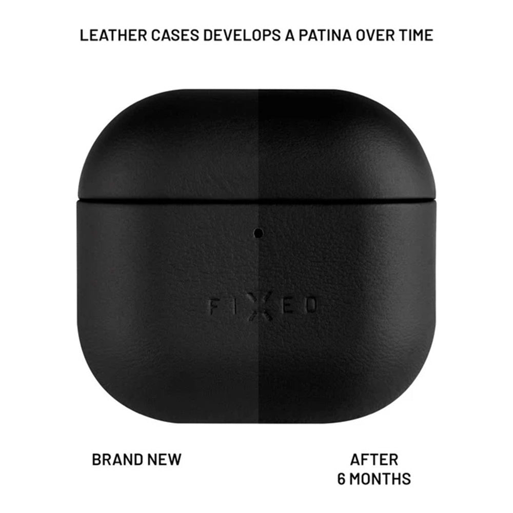 Capa Fixed PodsLeather para Apple AirPods 4, Preta