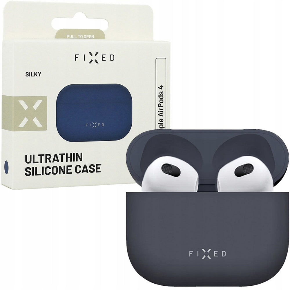 Capa Fixed Silky para Apple AirPods 4, Azul